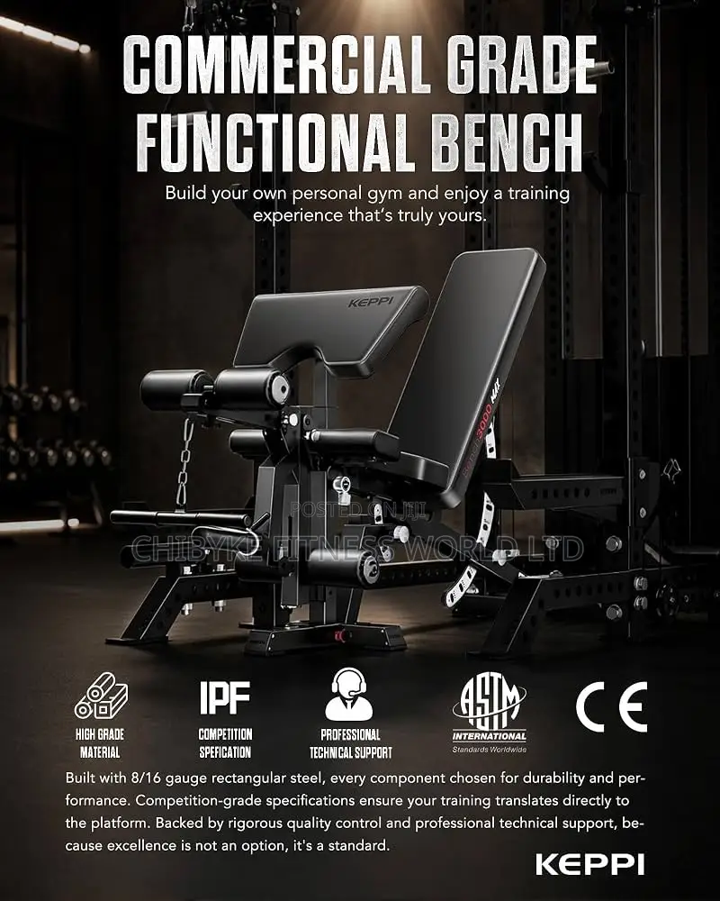 Commercial Keppi Bench 3000 Max (600kg Userweight )