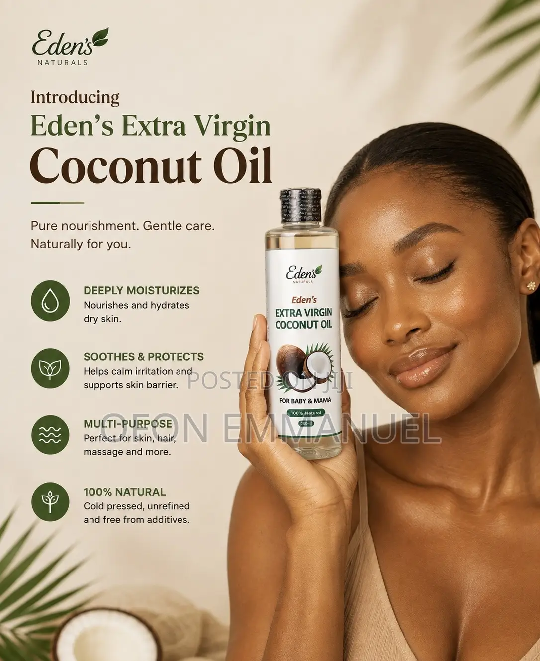 Extra Virgin Coconut Oil | 100% Pure Cold-Pressed Coconut Oil