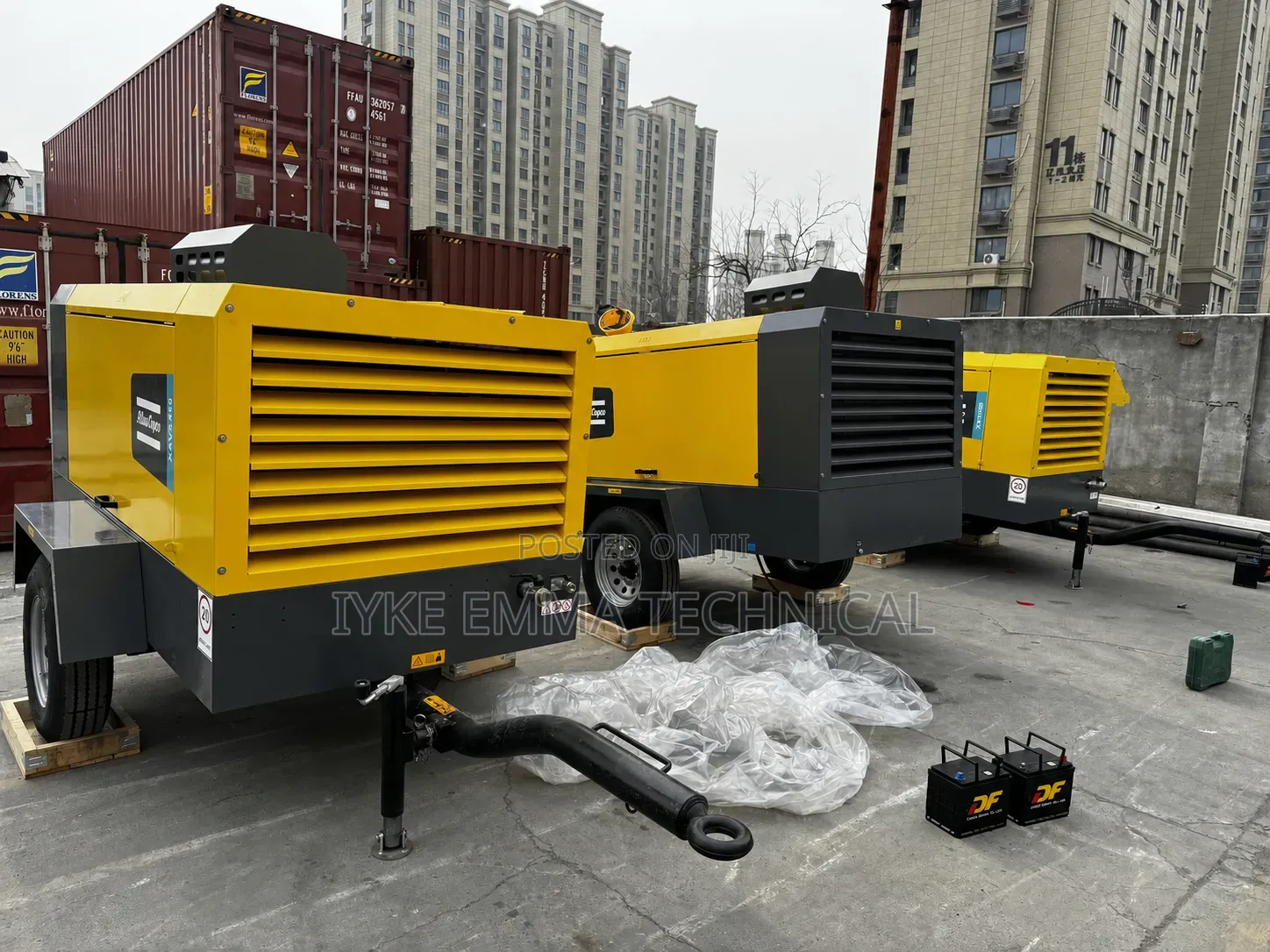 Atlas Copco Xas 186 Diesel High Pressure Air Compressor