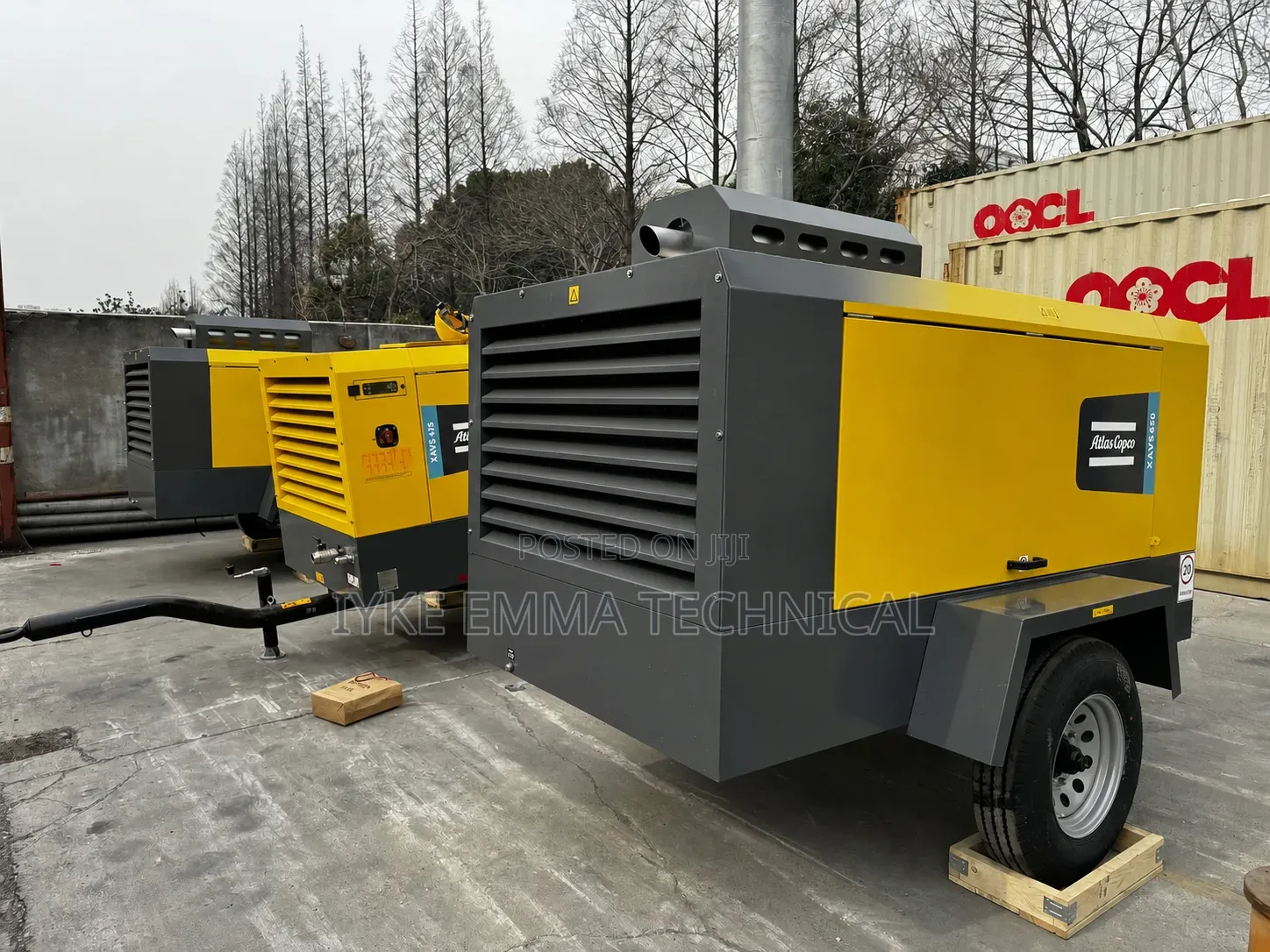 Atlas Copco Xas 186 Diesel High Pressure Air Compressor