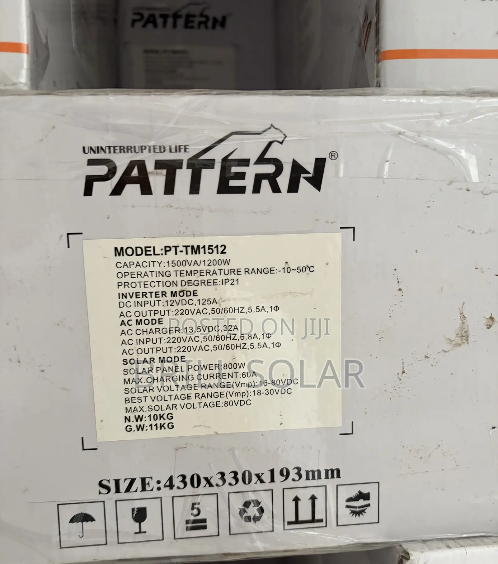 1.5kVA-12v Pattern Pure Sine Wave Hybrid Inverter