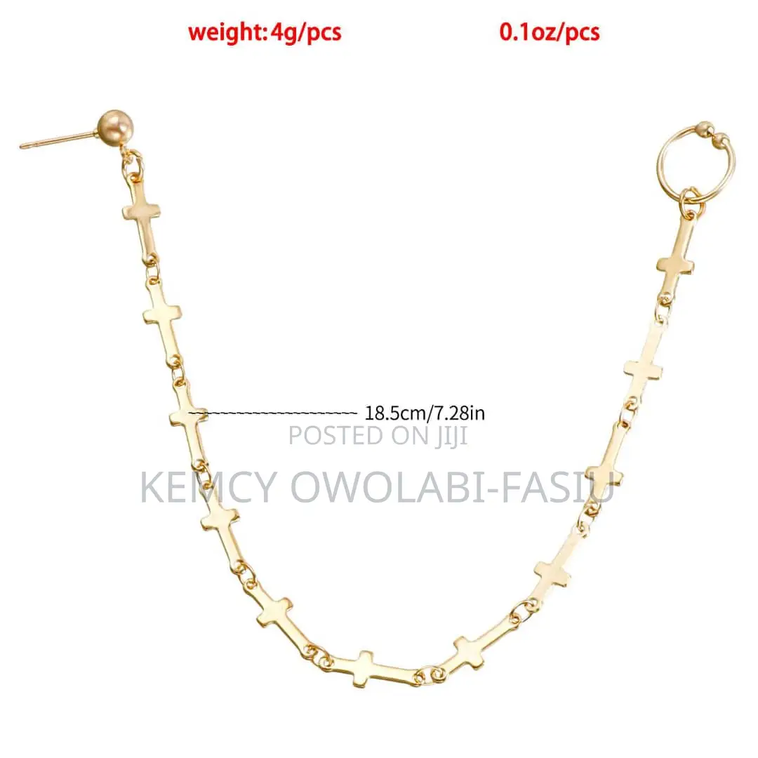 Non Tanish Gold Chain Nose Ring