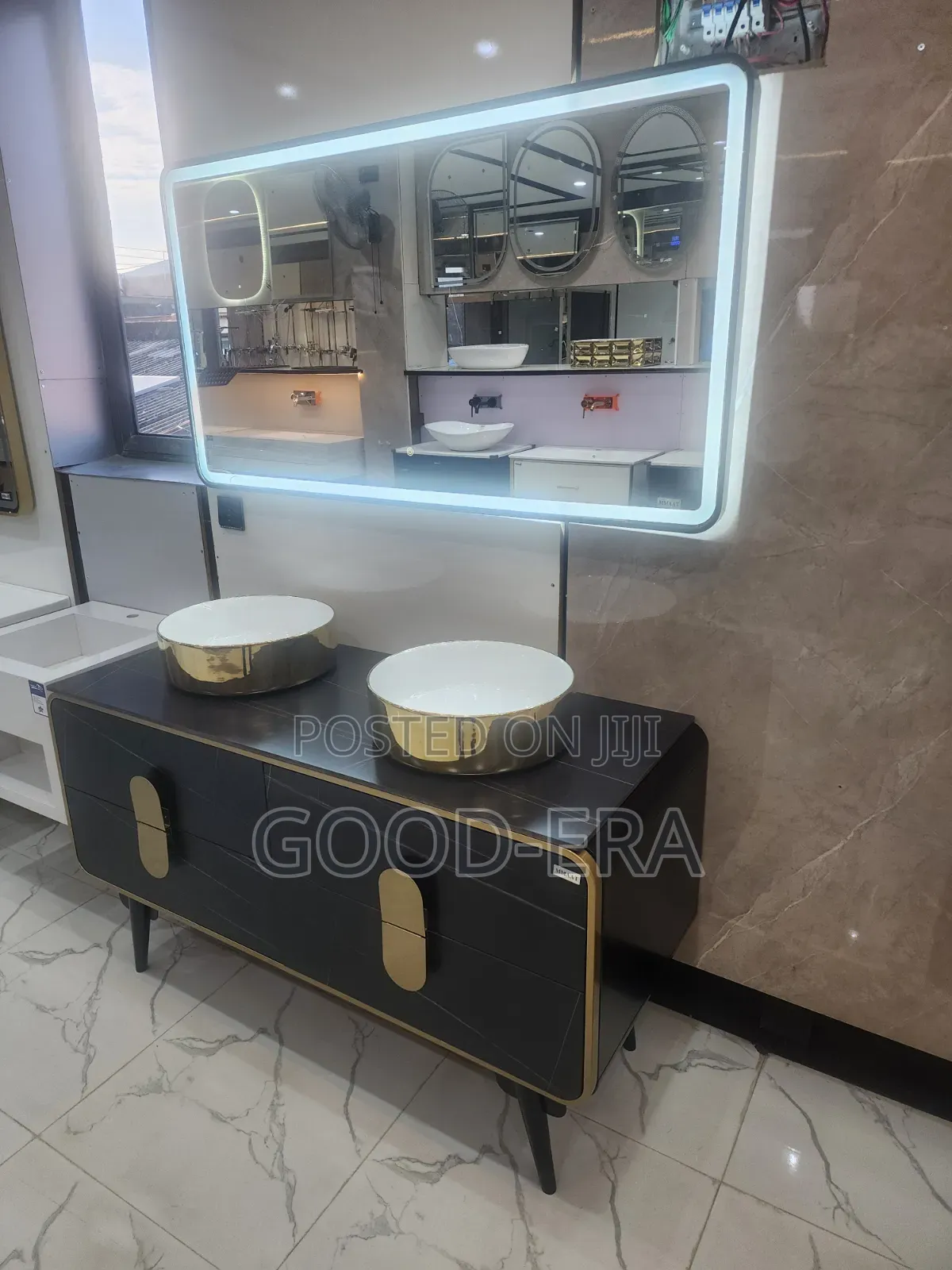 Foreign Double Bathroom Cabinet