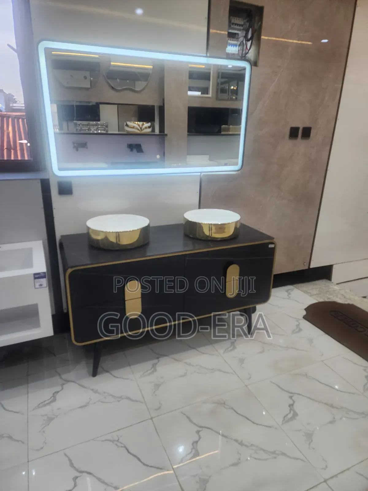 Foreign Double Bathroom Cabinet