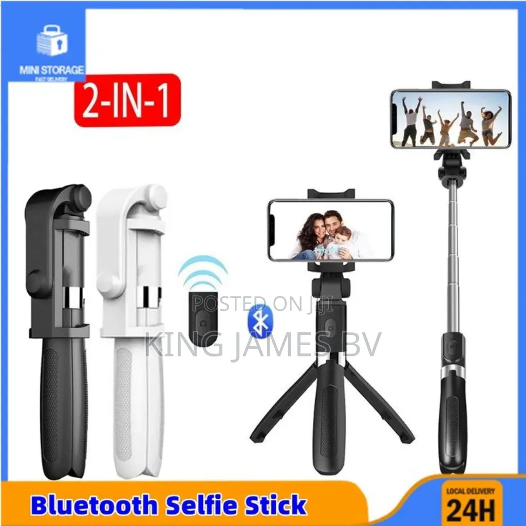 Wireless Bluetooth Selfie Stick With Mini Tripod Stand