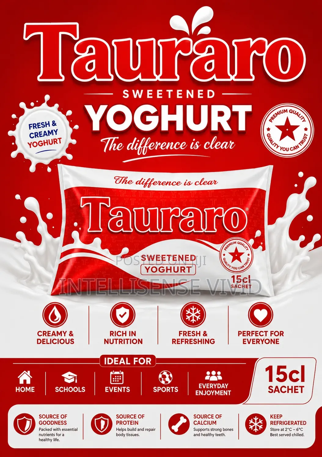 Tauraro Sweetened Yoghurt 15cl – Wholesale Supply