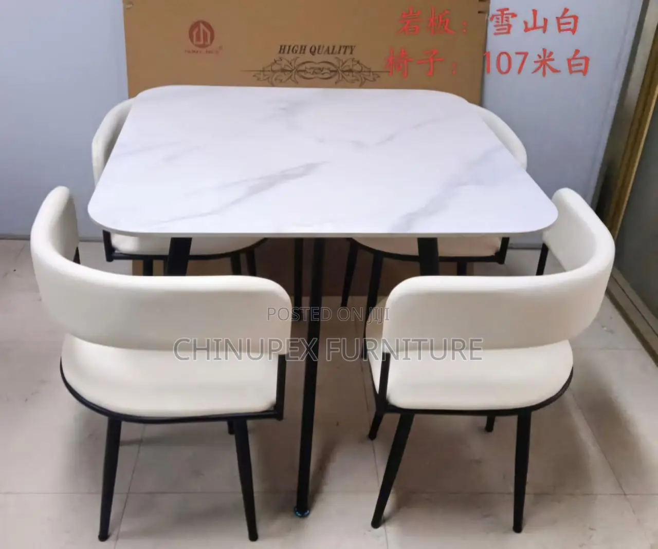 By 4 Seaters Dinning Table Set With Marble Top