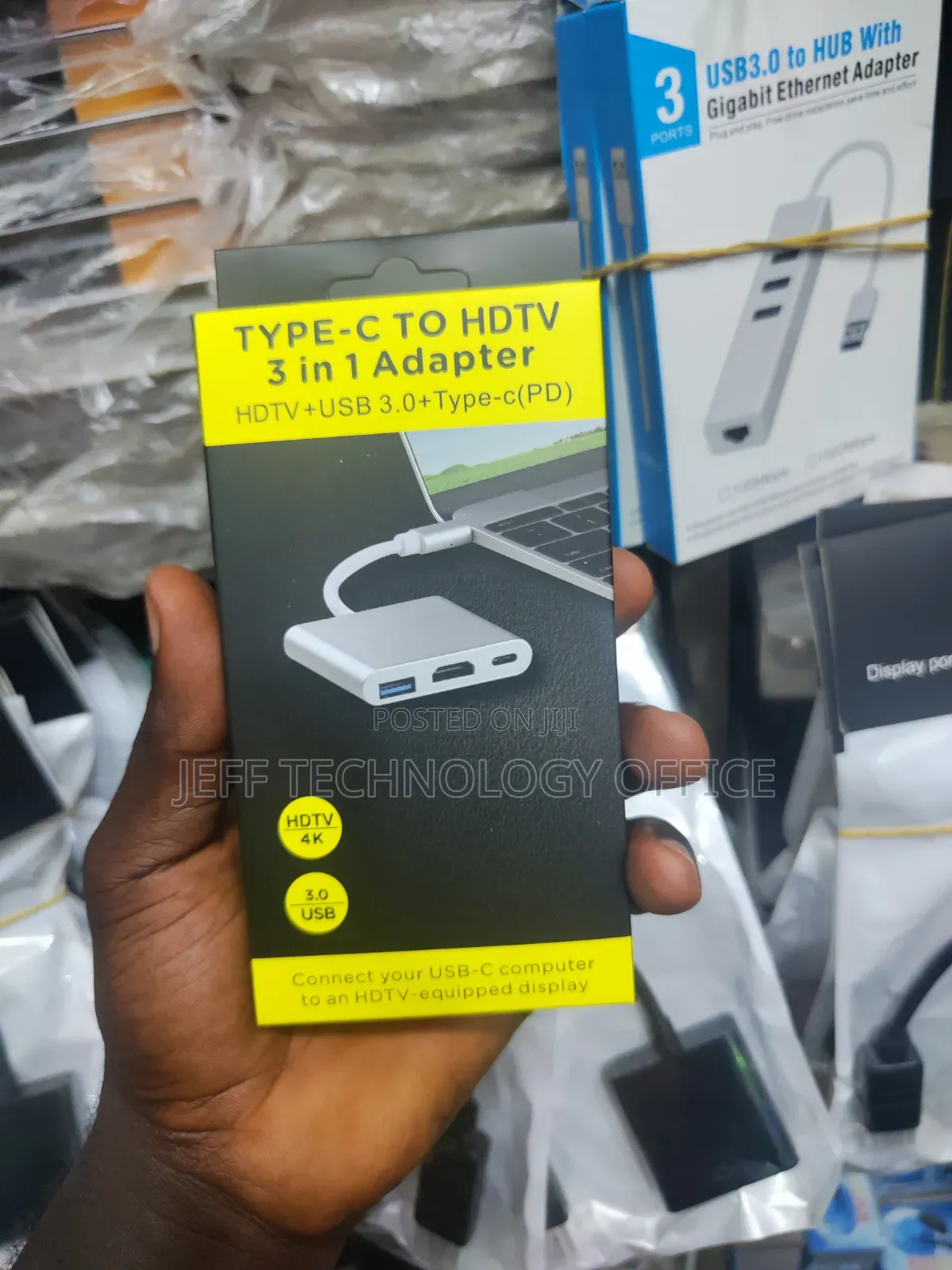 Type-C to HDTV 3 in 1 Adapter