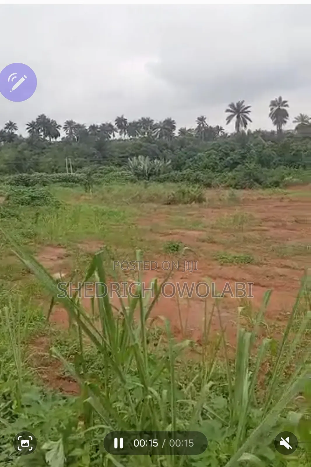 15 Plots of Land for Sell Facing Akure-Ilesha Expressway.