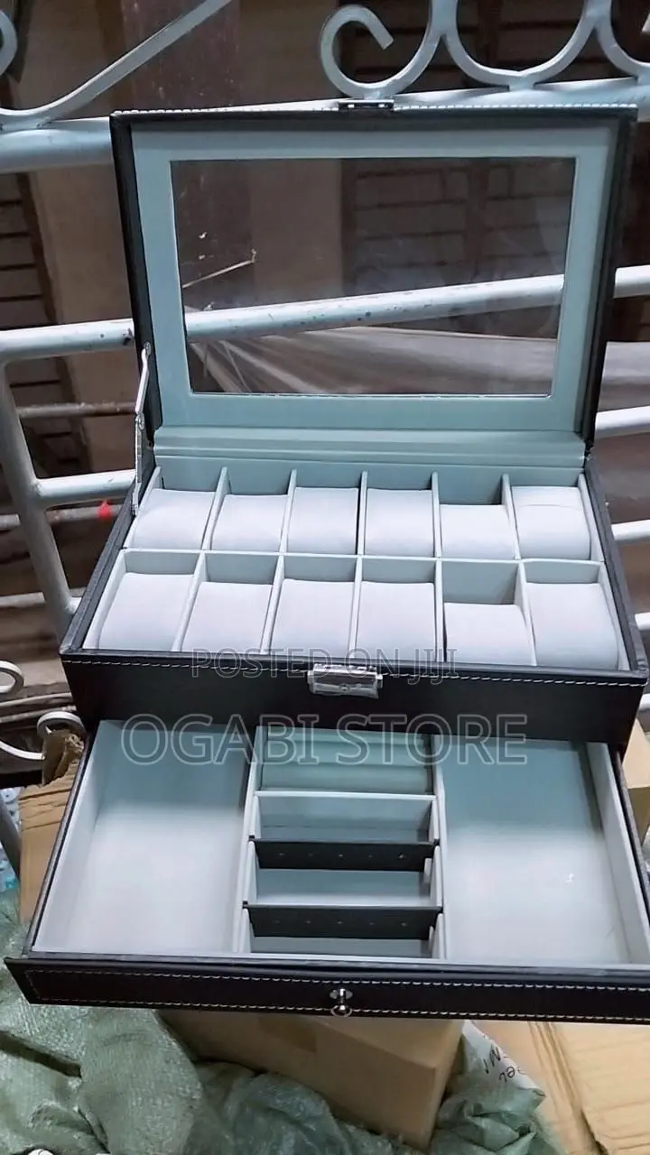 Luxury Watch Jewelry Organizer Box