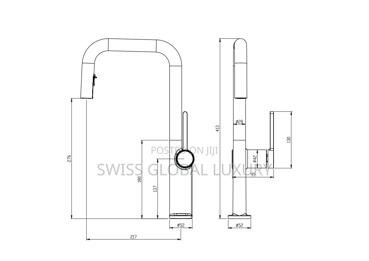 High Grade Luxury Kitchen Sink Mixer Tap