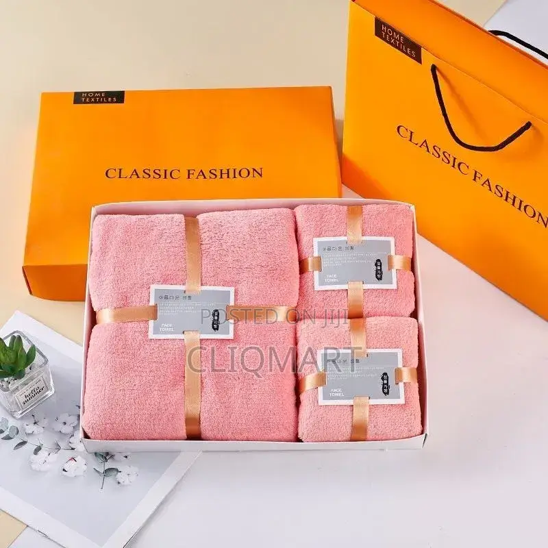 Towel Gift Set (Bath + Face Towel, Gift Box)
