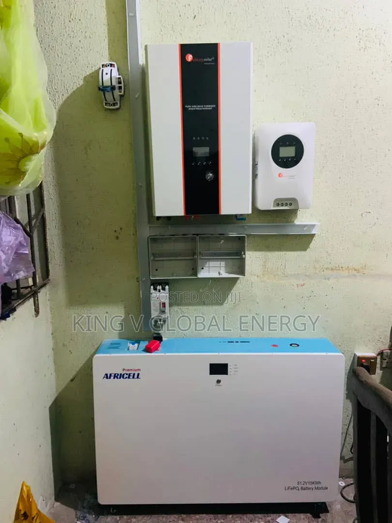 Felicity 10kva/48v Inverter×Africell 15kwh/48v Lithuim Iron Battery