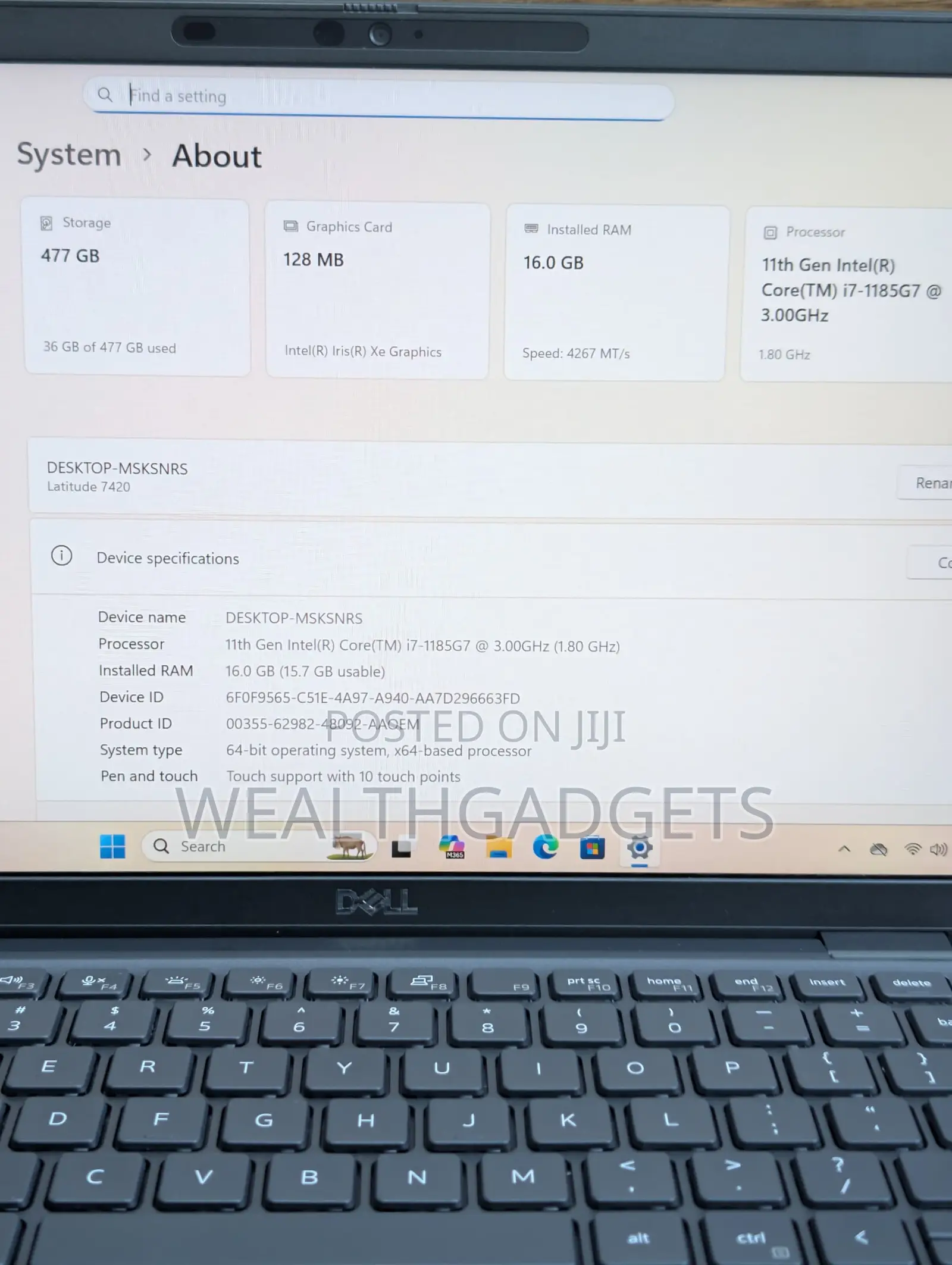 Laptop Dell Latitude 7420 16GB Intel Core i7 SSD 512GB