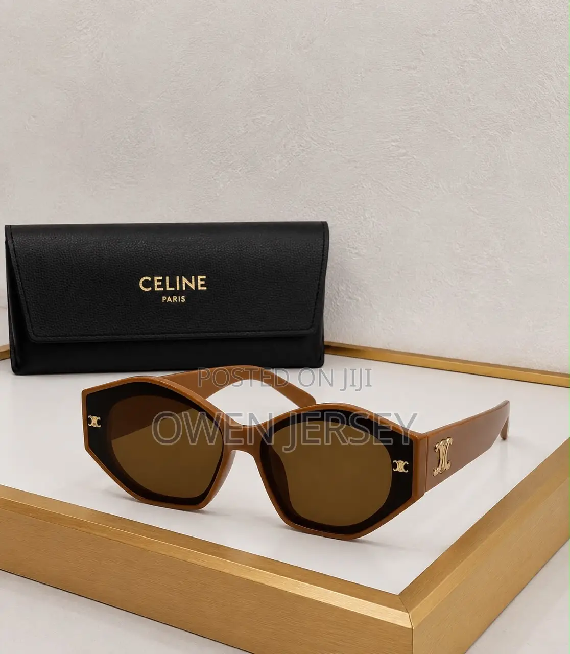 Celine Black Luxury Square Sunglasses - Fashion Eyewear Unisex.