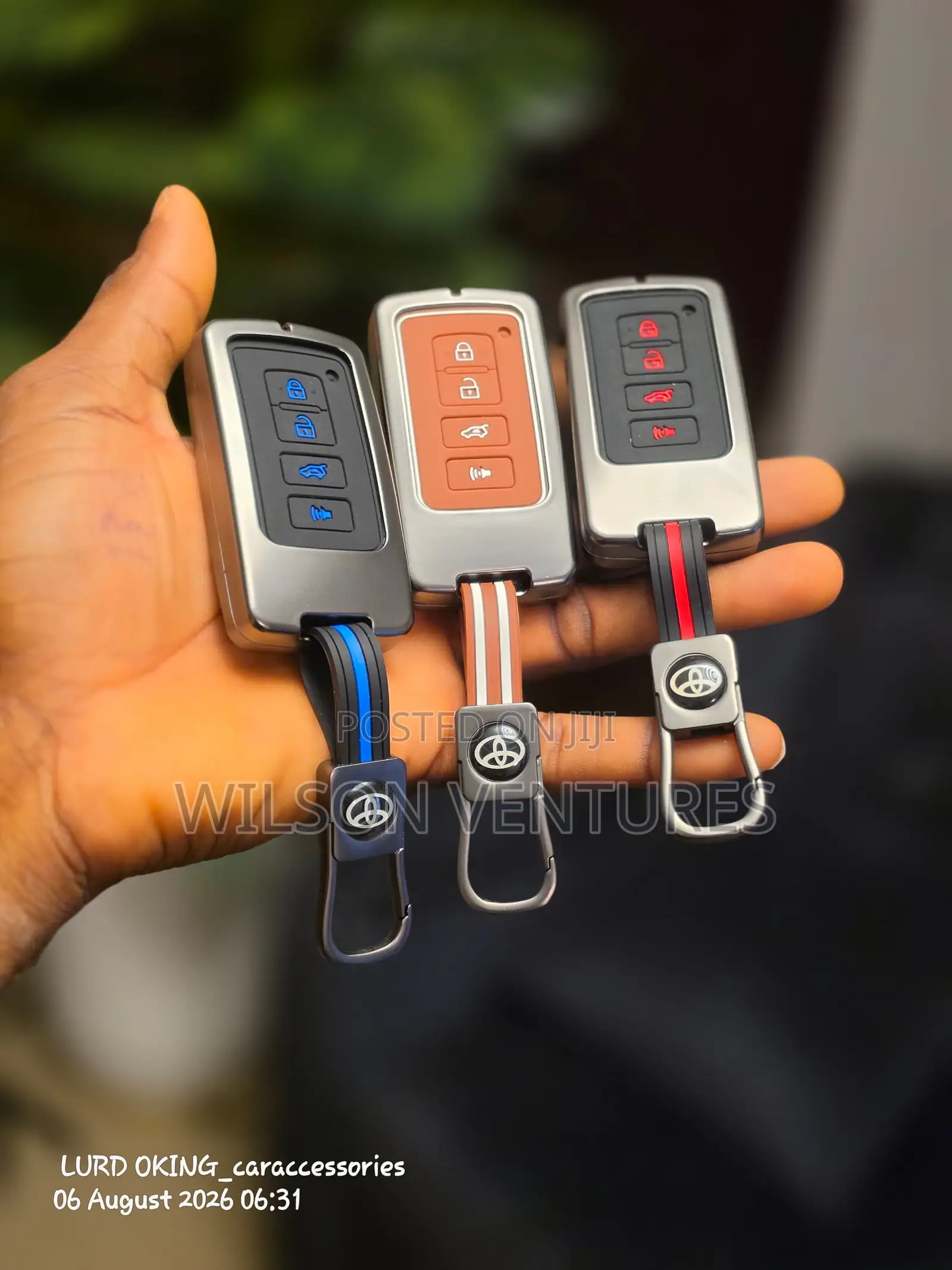 Toyota Metal and Silicon Key Pouch