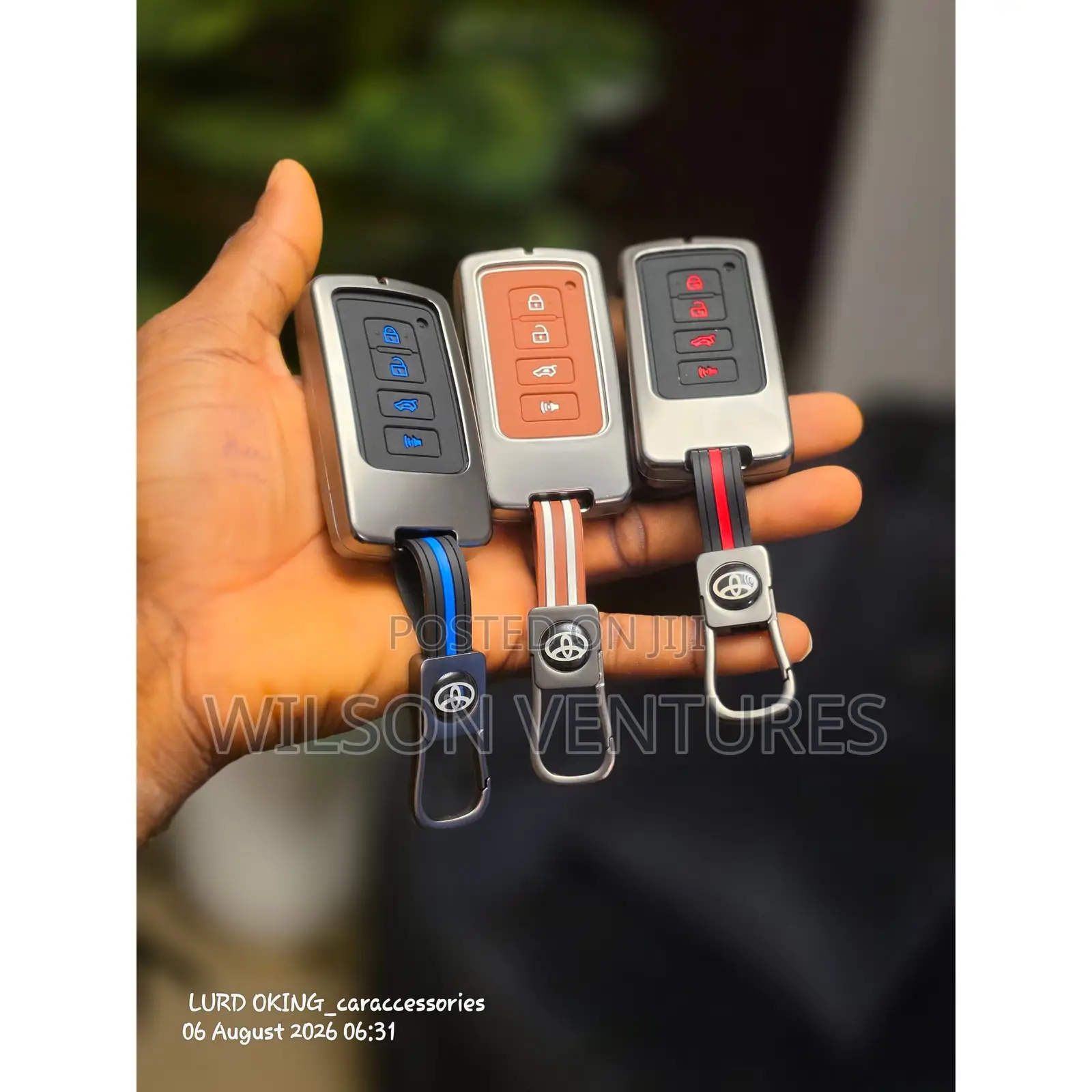 Toyota Metal and Silicon Key Pouch