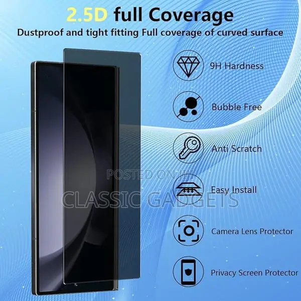 Privacy Screen Protector for Samsung Galaxy Z Fold 8 / Z Fold 8 Ultra