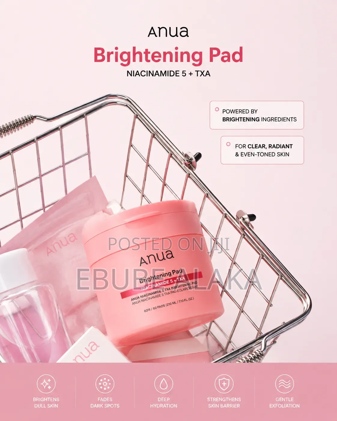 Anua Niacinamide 5 TXA Brightening Pad (60 Pads | 210ml)