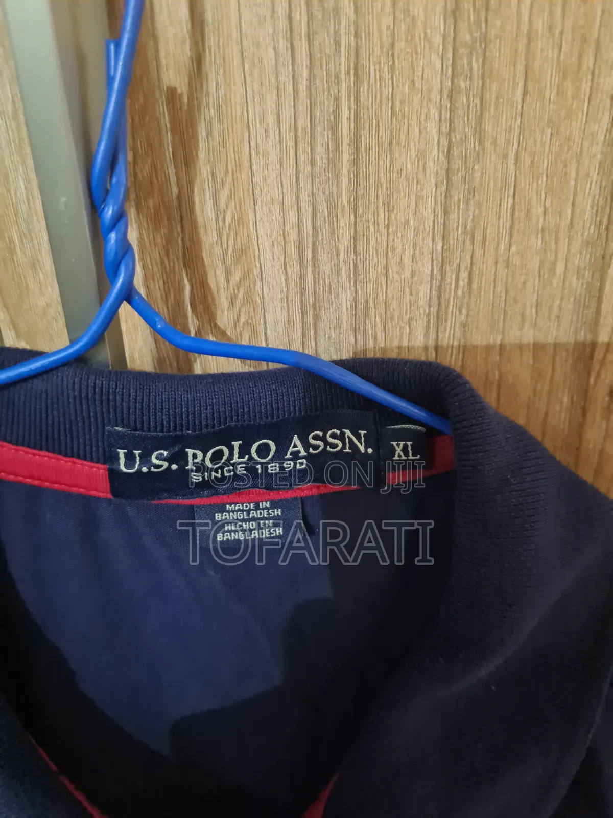 U.S. Polo Assn. Colorblock Cotton Polo Shirt (Navy/Grey, XL)