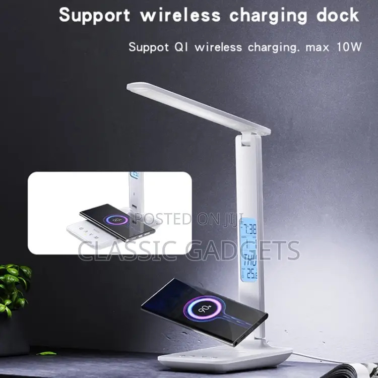 Yesido DS20 Multifunctional LED Desk Lamp With 10W Wireless Charger