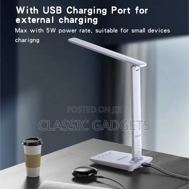 Yesido DS20 Multifunctional LED Desk Lamp With 10W Wireless Charger