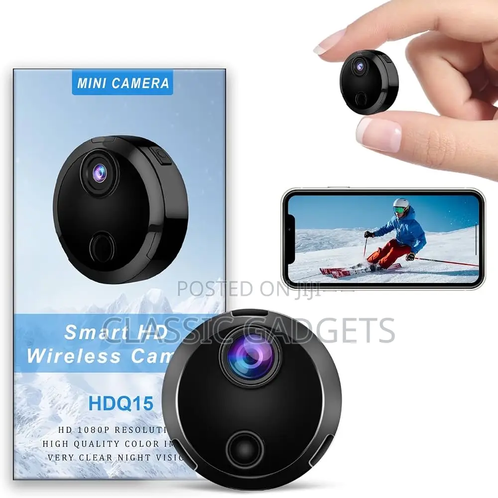 Hidden Smart Mini Spy Camera With PIR Human Detection/ Night Vision