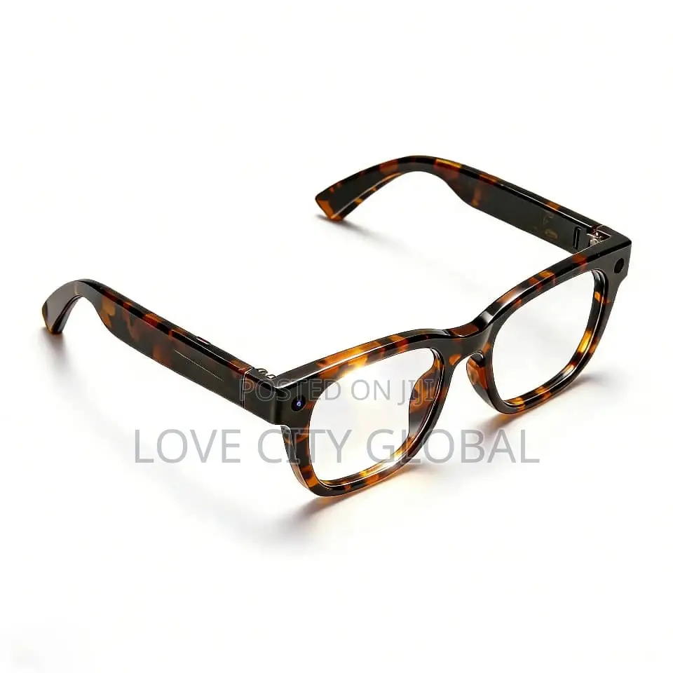 V6S Tortoiseshell Smart Glass 13MP Camera BT Call Wit Carry Case 2Lens