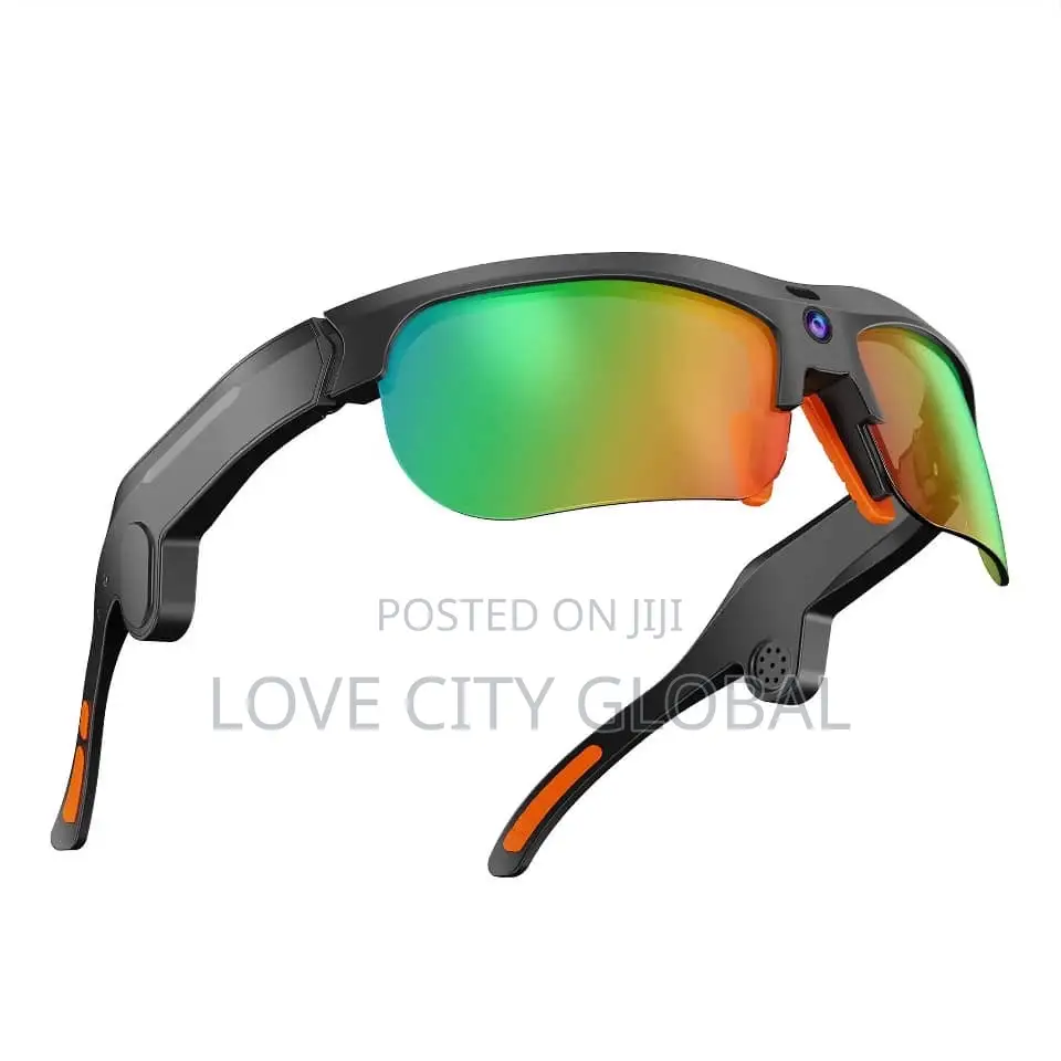V8 Sport Smart Glasses 13MP HD Camera Sunglasses Music BT Calls Case