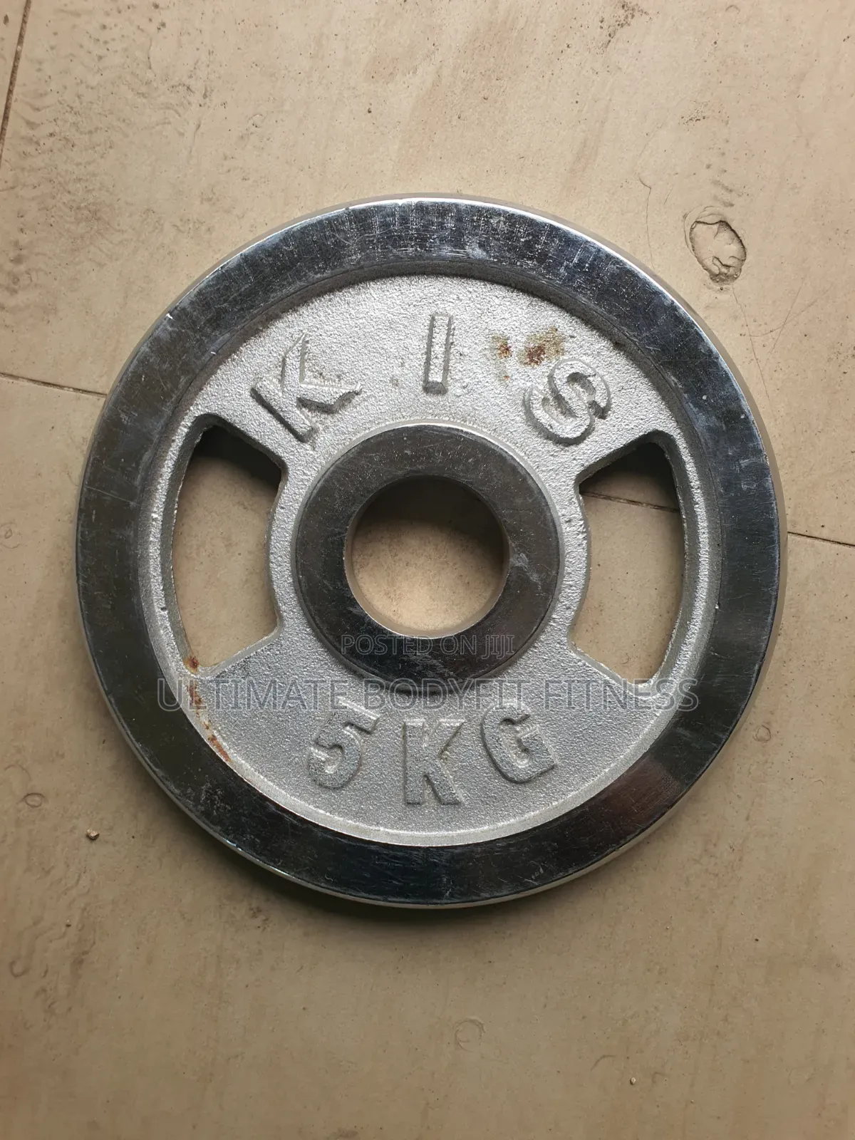 Brand New Pair 5kg Olympic Cast Iron Chrome Plates