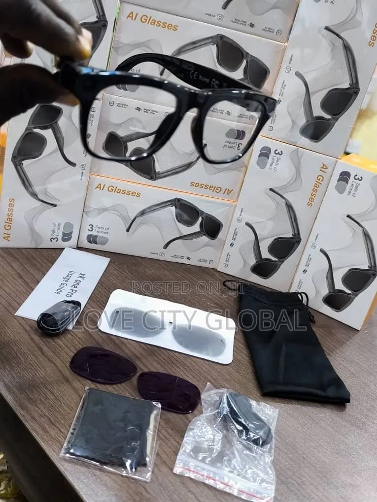Xk One Pro Smart Glass 8MP HD Camera Chatgpt BT Call Music 3 Lens