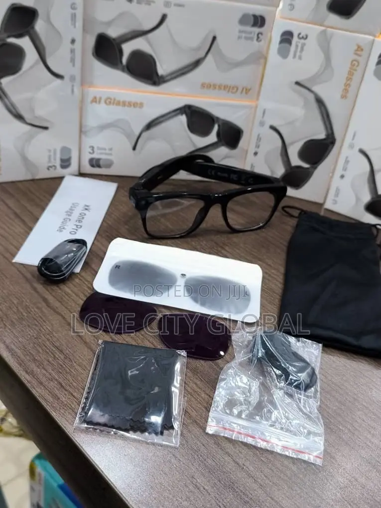 Xk One Pro Smart Glass 8MP HD Camera Chatgpt BT Call Music 3 Lens