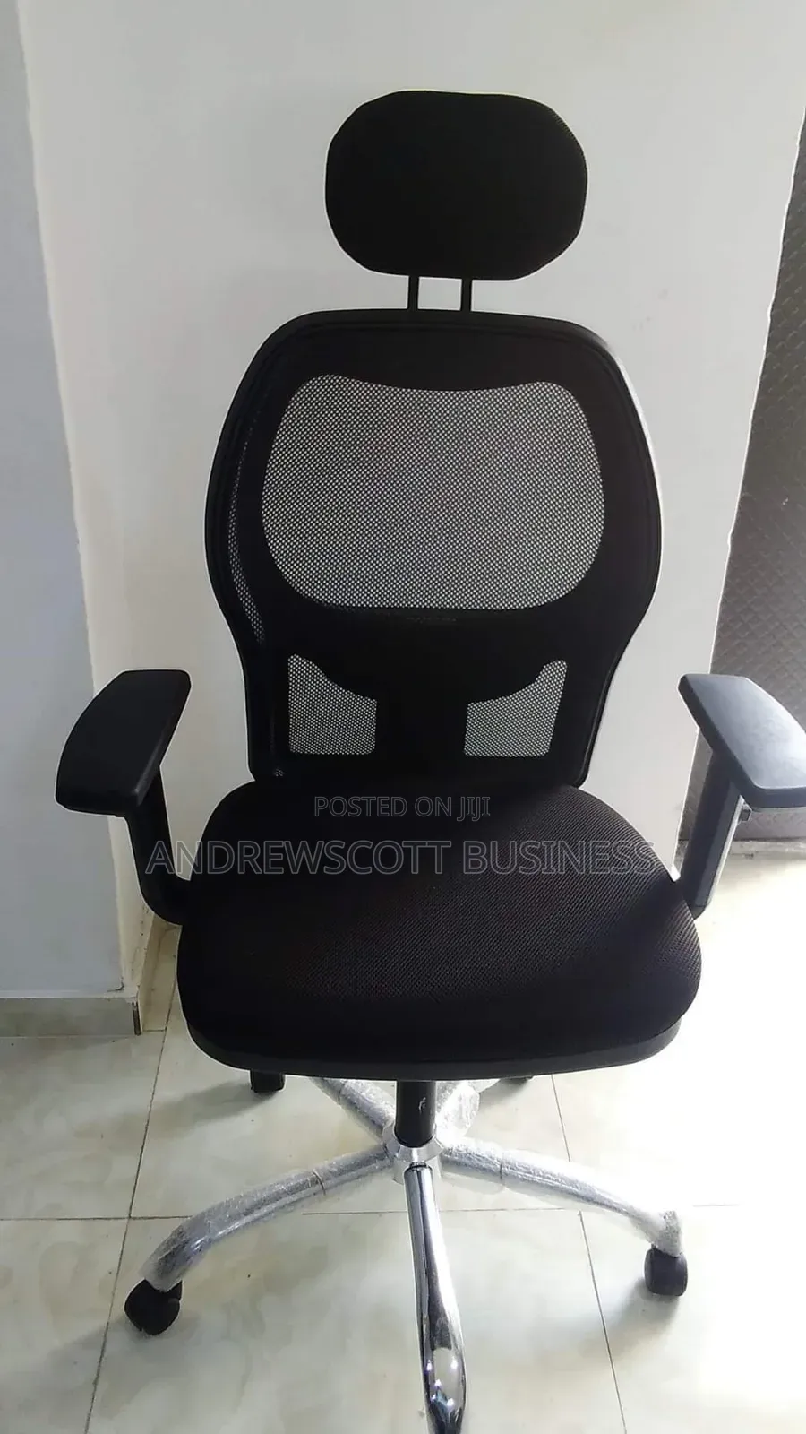 Executive Net Office Swivel Chair With Headrest