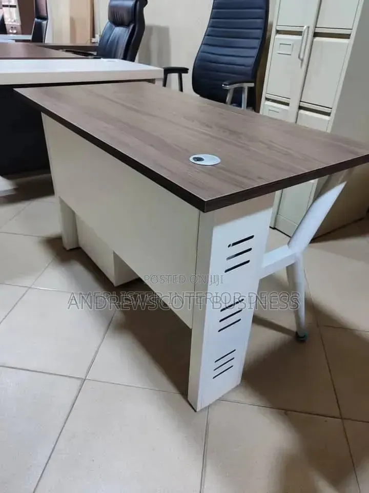1.2mtrs Wooden Top With Metal Leg and Mobile Drawer Office Table