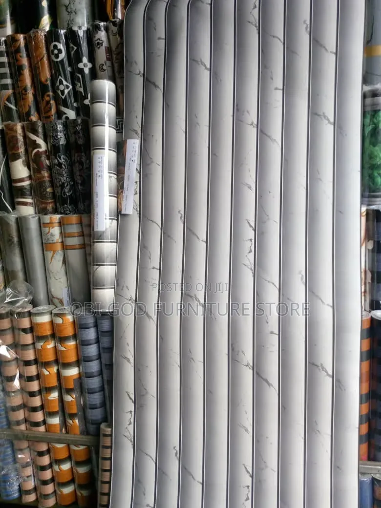 Wood Effect Wallpaper | Brown Black Striped Wallpaper | Wall Decor