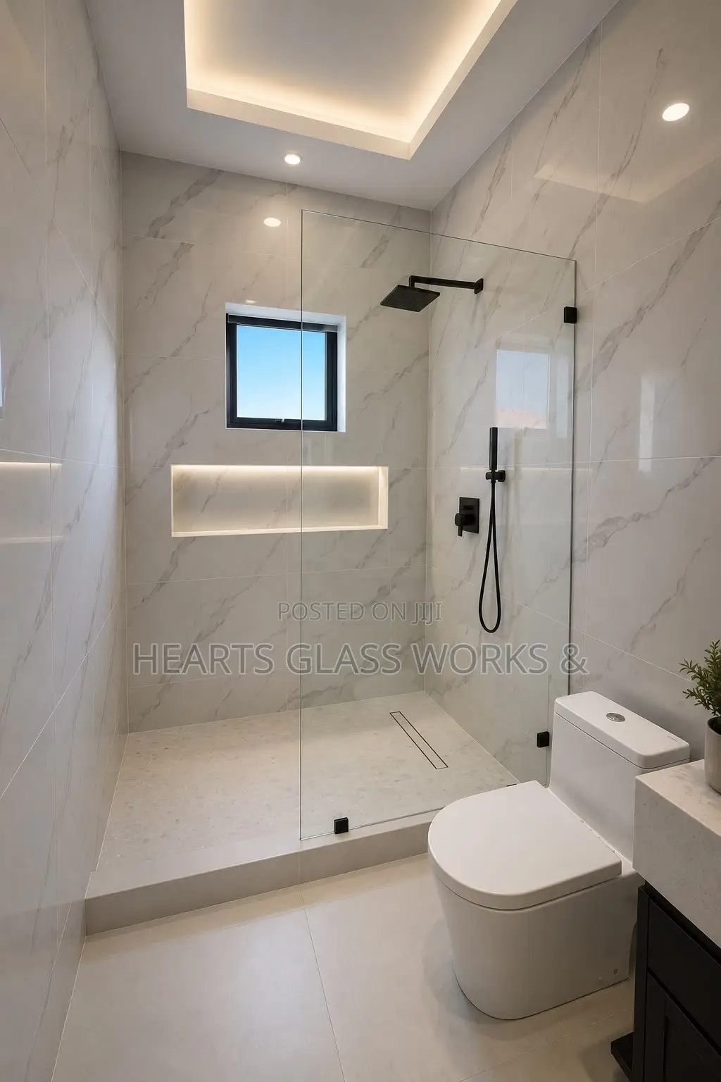One Sided Glass Panel Installation With 10mm Factory Toughen Glass