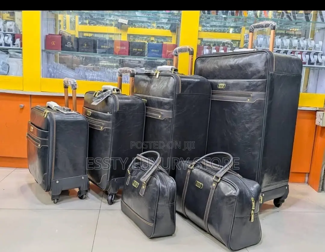 High Quality Quality Leather Travel Bags 6in1 Set