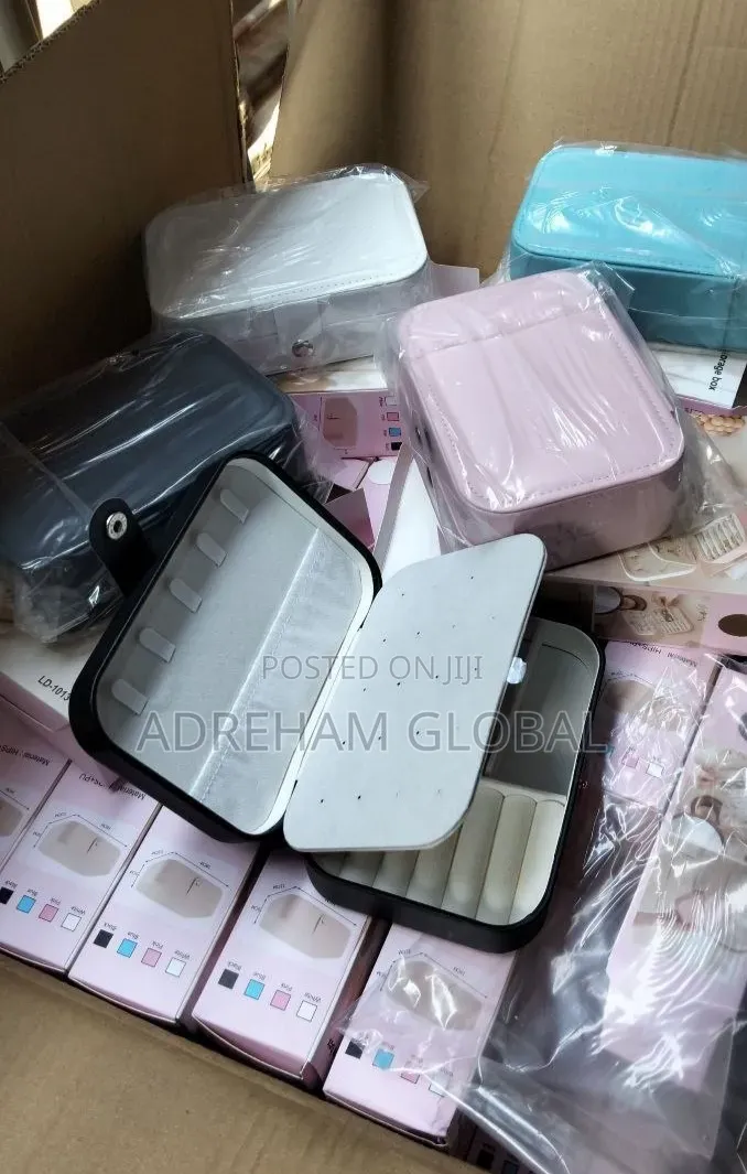 Three Layer Jewelry Storage Box Colours -White ,Pink, Blue and Black