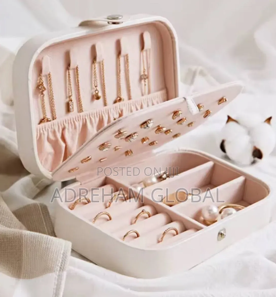 Three Layer Jewelry Storage Box Colours -White ,Pink, Blue and Black