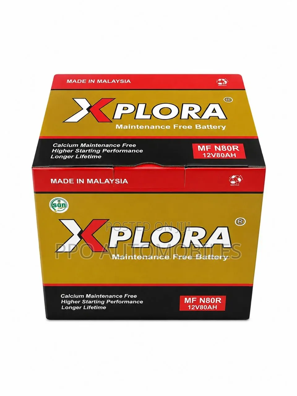 12V 80ah R Xplora Malaysian Battery