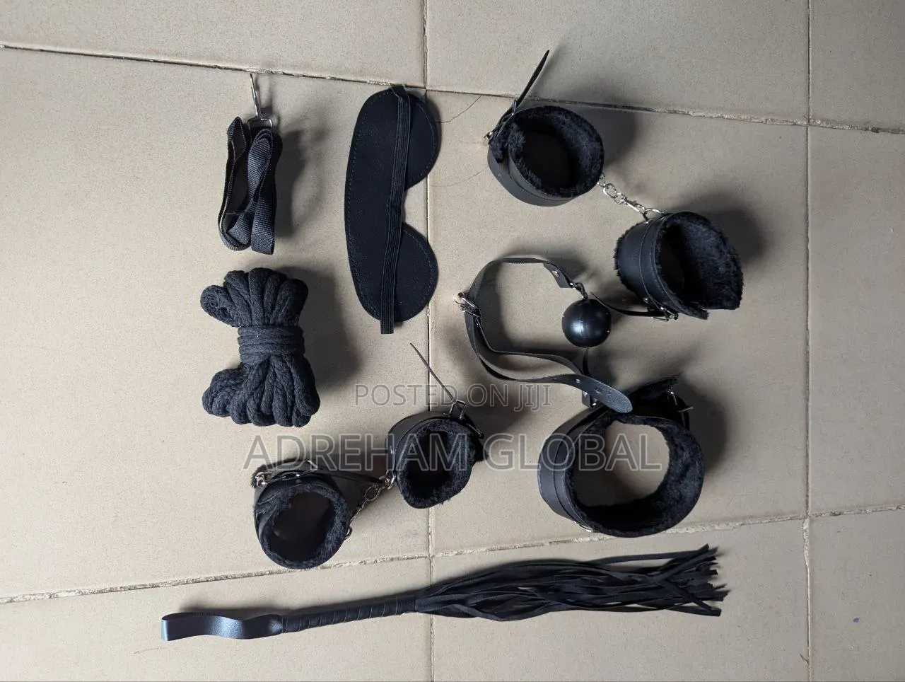 7pcs BDSM Kits Black Colour