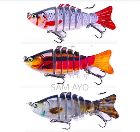 3 in 1 - 7 Segment Hard Fishing Lure Bait Hook