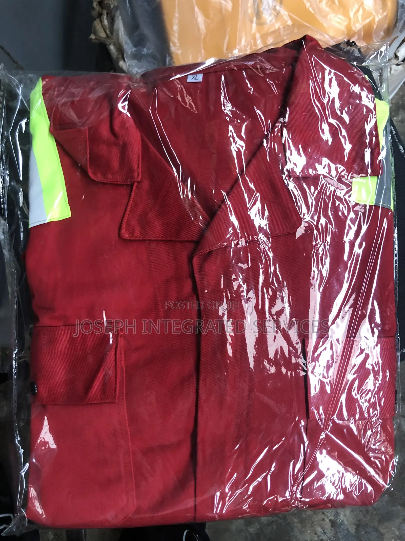 Red Industrial Workwear Coverall (Boiler Suit)