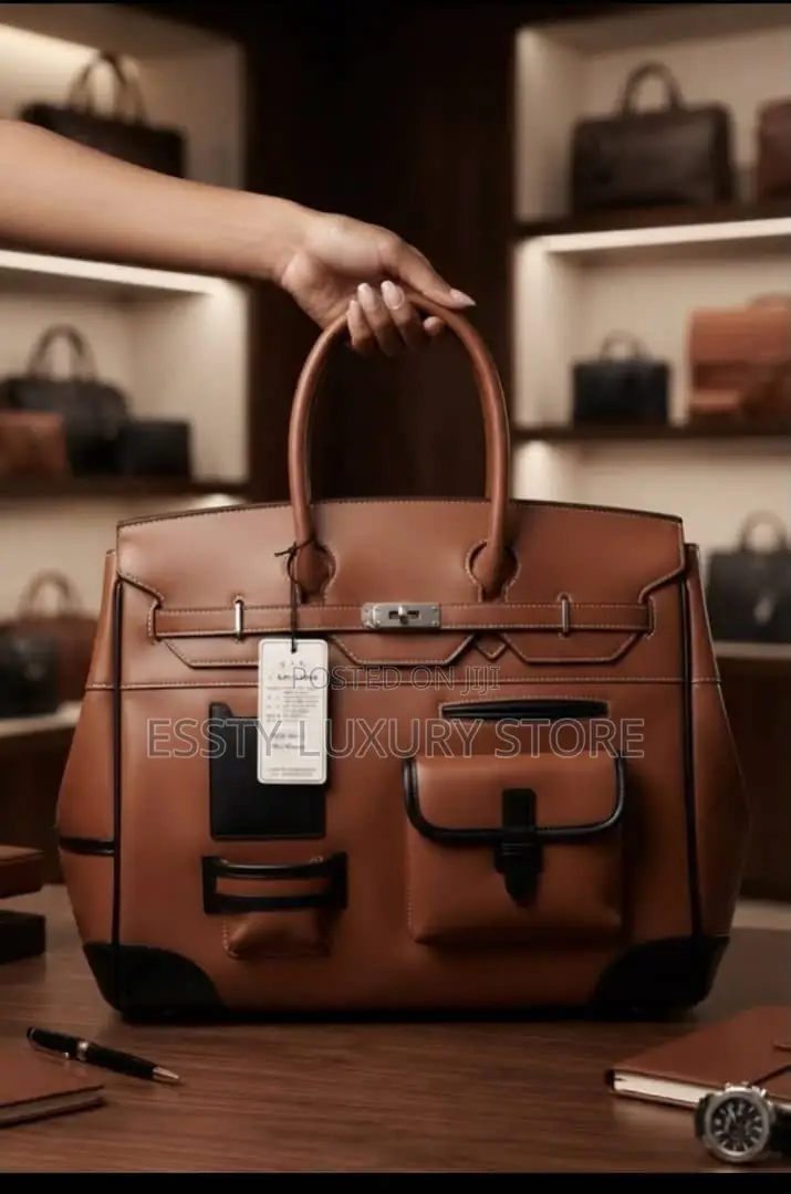High-Quality Luxury Genuine Leather Duffel Bag