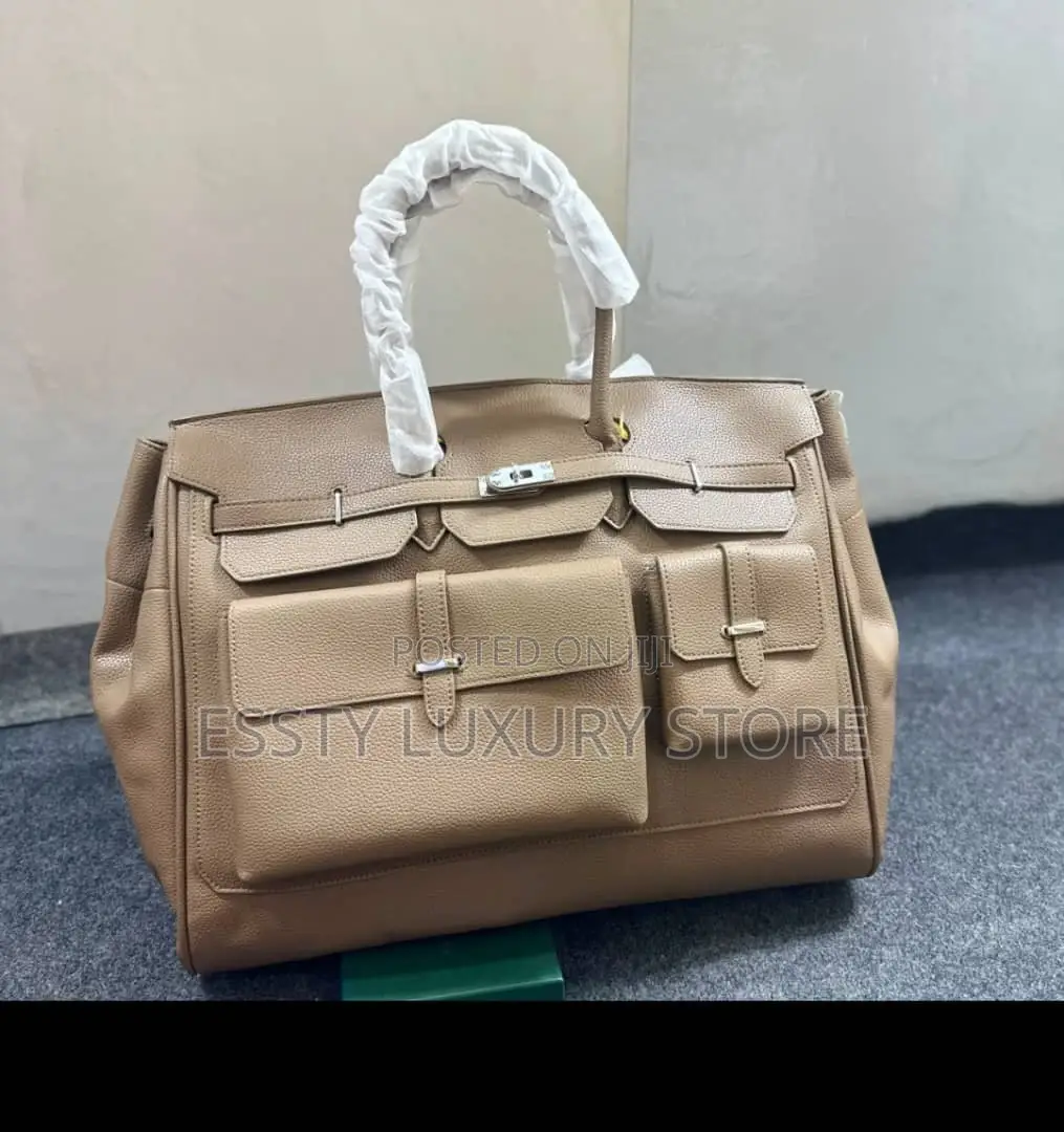 High-Quality Luxury Genuine Leather Duffel Bag