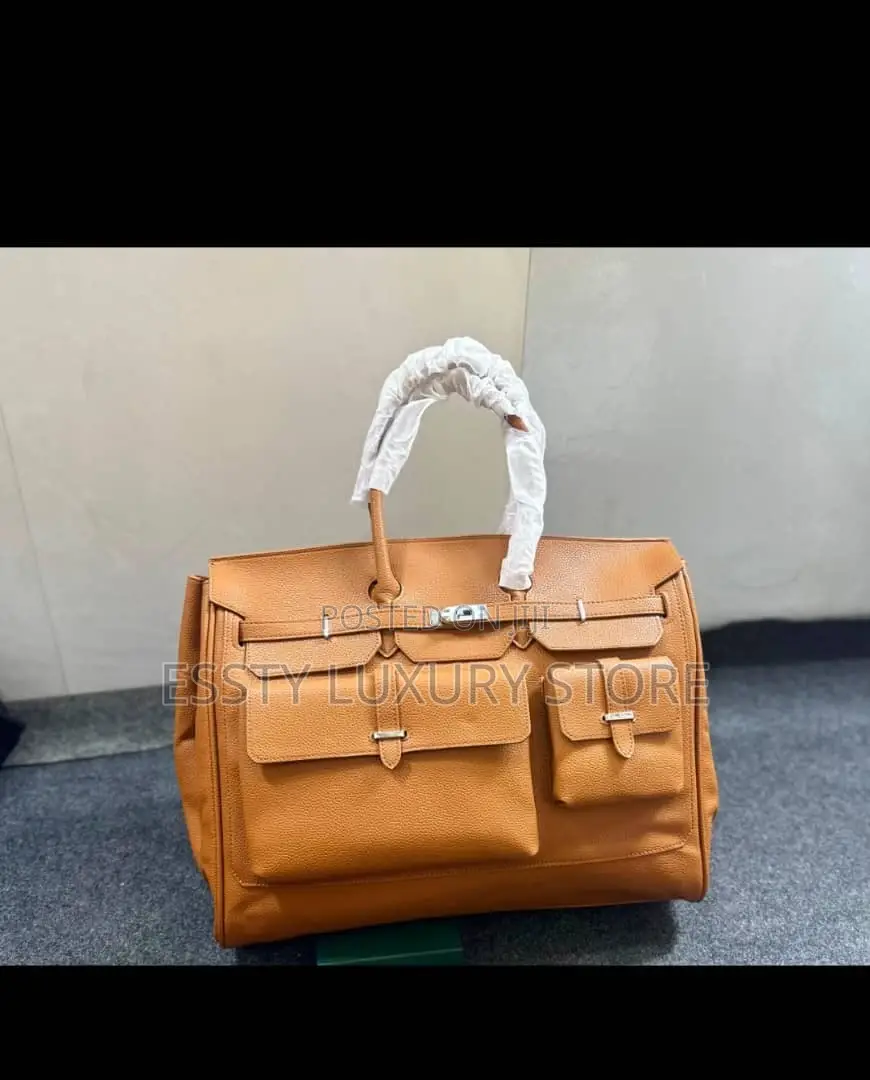 High-Quality Luxury Genuine Leather Duffel Bag