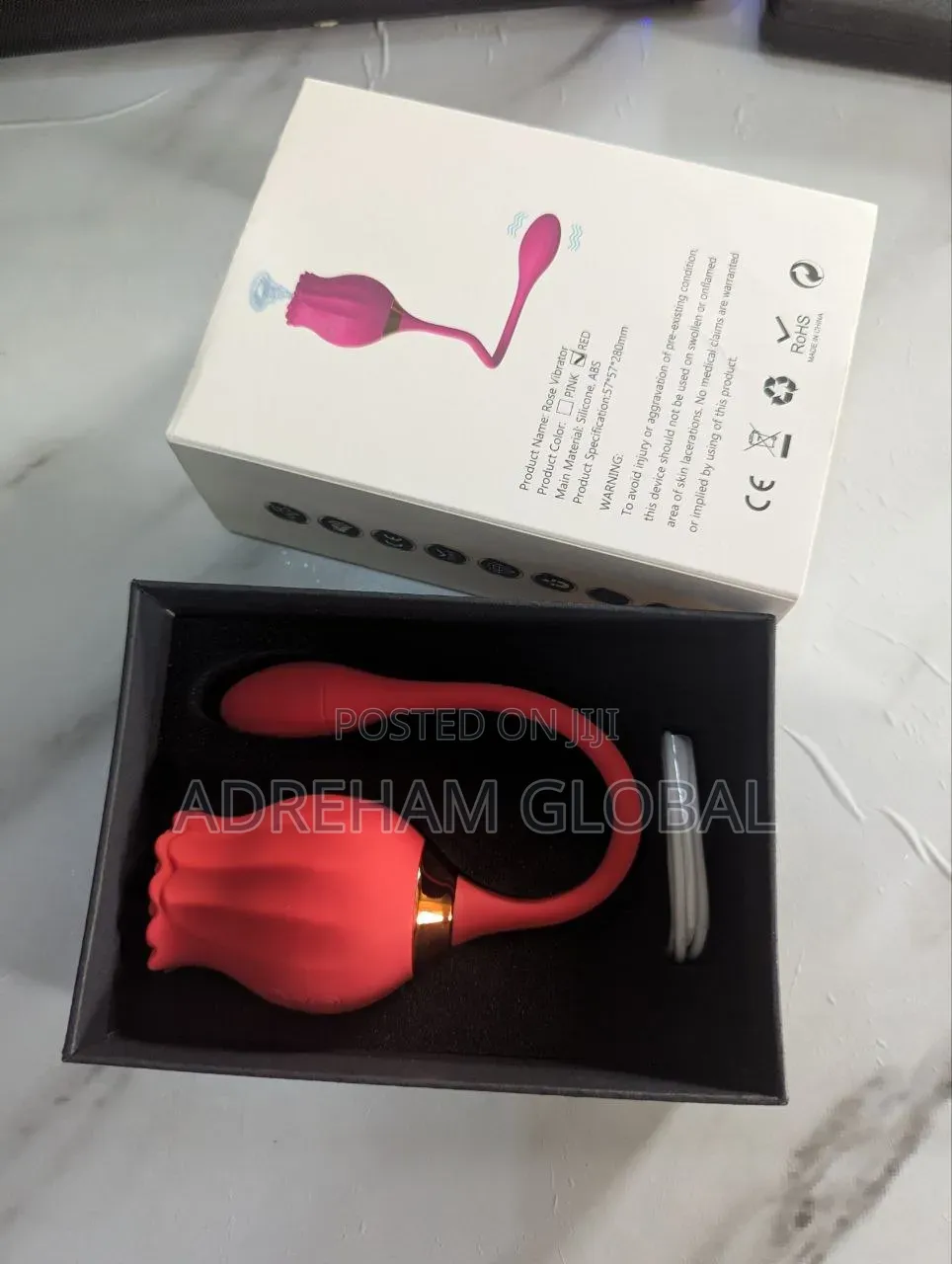 New 2in1 Rose Sucking Vibrator + Jumping Egg Shaker