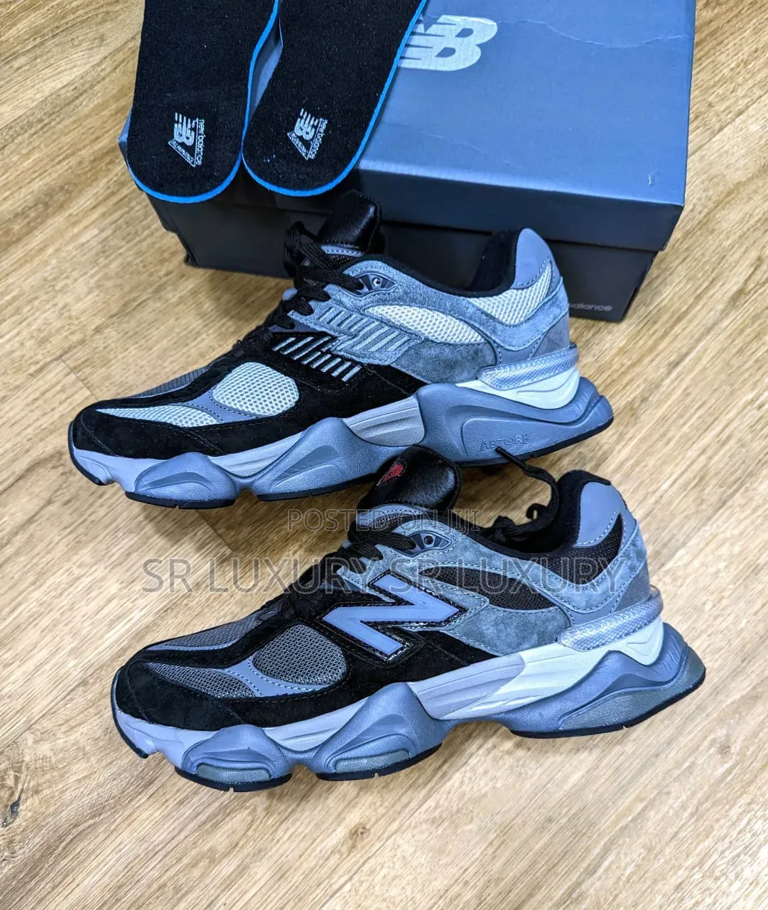 Premium Quality New Balance 9060 Black Grey Chunky Sneakers