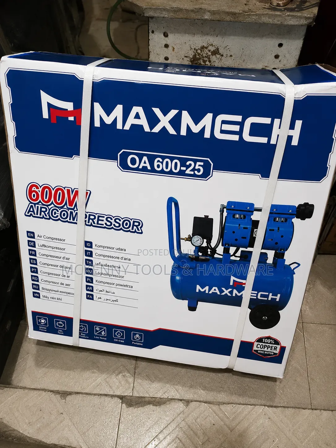 Maxmech OA 600-25 600W Air Compressor