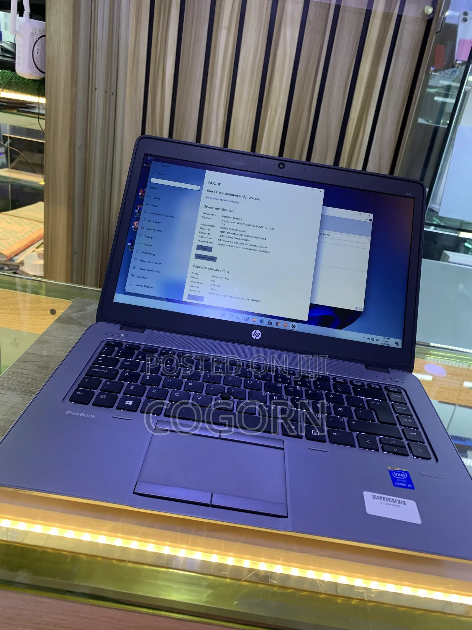 Laptop HP EliteBook 840 G2 8GB Intel Core i5 SSD 256GB